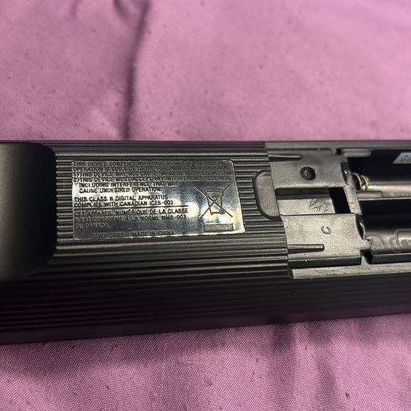 SONY TV IR Remote Control RM-YD021 television remote control graphite black used - Picture 6 of 7